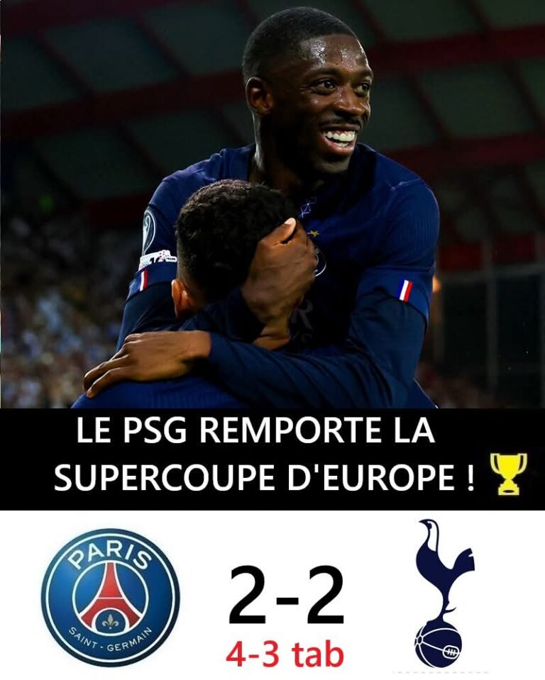 Le PSG réalise un quintuple historique en remportant la Supercoupe d’Europe