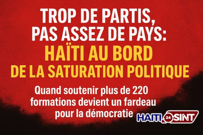 Trop de partis, pas assez de pays : Haïti au bord de la saturation politique