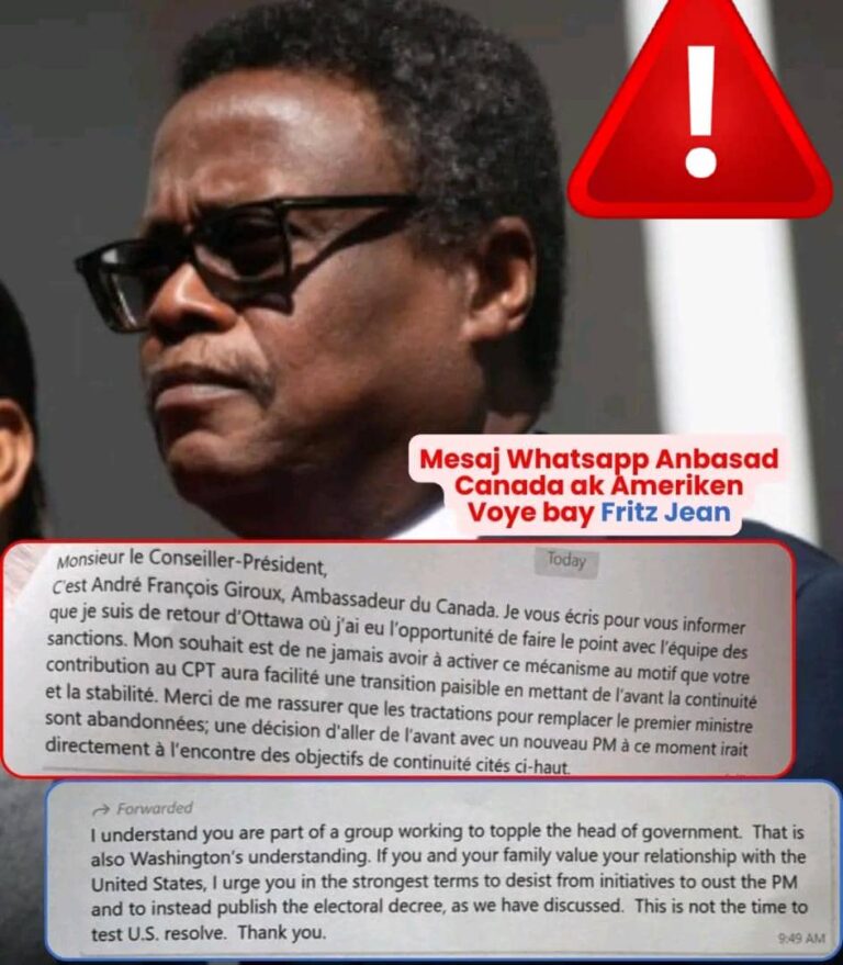 Messages, pressions et sanctions : l’autre visage de la crise politique haïtienne