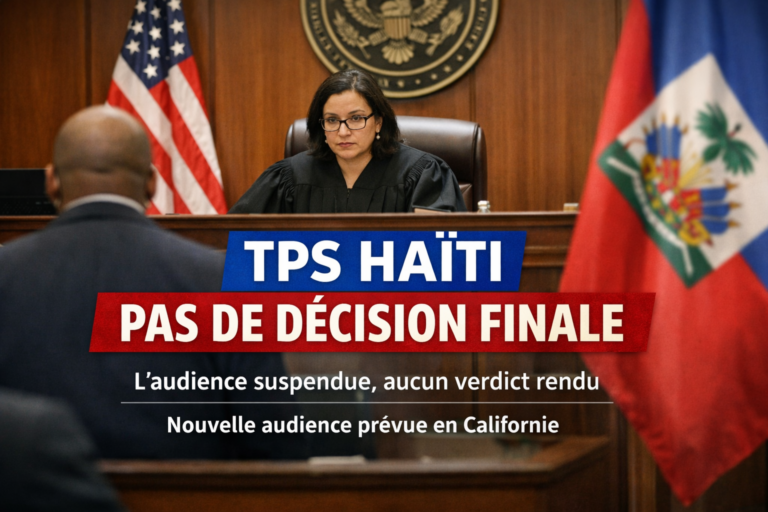 TPS Haïti : aucune décision rendue après deux jours d’audience fédérale