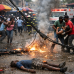 Pétion-Ville sous le choc : un câble à haute tension se rompt en pleine rue, plusieurs victimes signalées