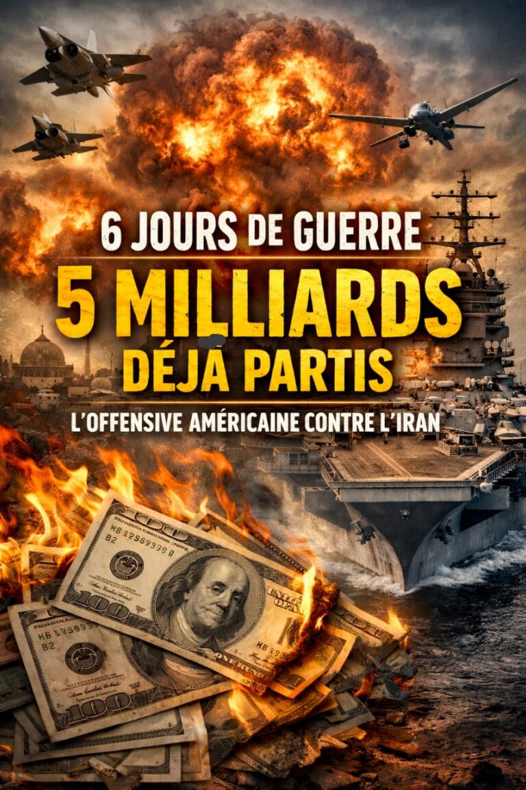 6 jours de guerre, 5 milliards déjà partis : la facture explosive de l’offensive américaine contre l’Iran